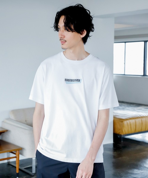 GLOBAL WORK（グローバルワーク）の「WGGW／Lo-Fi/940060（Tシャツ/カットソー・メンズ・ホワイト/ブラック/ベージュ/サックスブルー/ライトグリーン/ホワイト系その他2/ピンク系その他/ホワイト系その他3/スカイブルー/その他/ライトベージュ・SMALL/MEDIUM/LARGE/X-LARGE）」の2枚目の写真