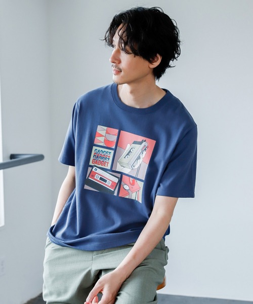 GLOBAL WORK（グローバルワーク）の「WGGW／Lo-Fi/940060（Tシャツ/カットソー・メンズ・ホワイト/ブラック/ベージュ/サックスブルー/ライトグリーン/ホワイト系その他2/ピンク系その他/ホワイト系その他3/スカイブルー/その他/ライトベージュ・SMALL/MEDIUM/LARGE/X-LARGE）」の9枚目の写真