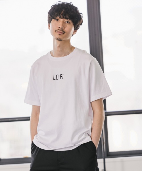 GLOBAL WORK（グローバルワーク）の「WGGW／Lo-Fi/940060（Tシャツ/カットソー・メンズ・ホワイト/ブラック/ベージュ/サックスブルー/ライトグリーン/ホワイト系その他2/ピンク系その他/ホワイト系その他3/スカイブルー/その他/ライトベージュ・SMALL/MEDIUM/LARGE/X-LARGE）」の3枚目の写真