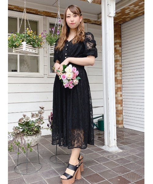 TORTE（トルテ）の「レースパワショルワンピース（ワンピース