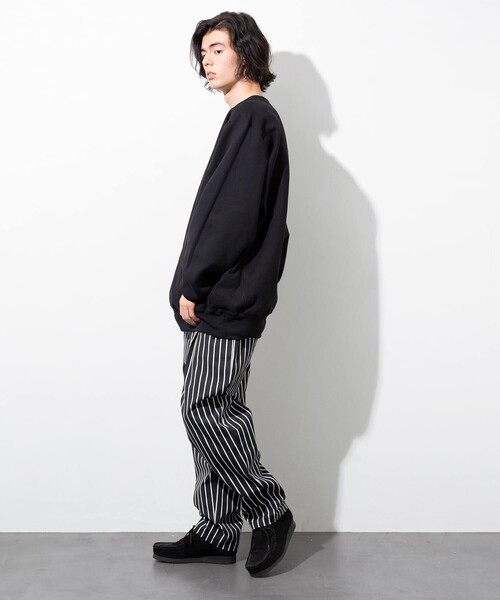 FREAK'S STORE（フリークスストア）の「LIFEWEAR/ライフウェア HEAVY WEIGHT CREW NECK SWEAT/ヘビーウェイト クルーネック スウェット（スウェット・メンズ・アッシュグレー/ブラック・MEDIUM/LARGE/X-LARGE/XX-LARGE/XXX-LARGE）」の13枚目の写真