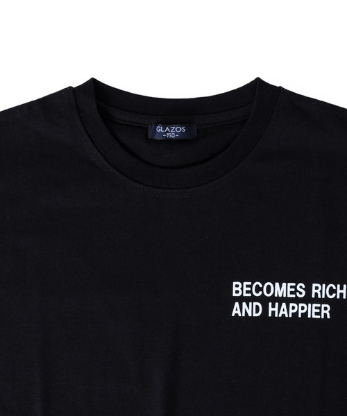 GLAZOS(グラソス)の「天竺・ドロップショルダーランダムバックフォトプリント半袖Tシャツ(Tシャツ/カットソー・キッズ・カーキ/ホワイト/ブラック・150cm/160cm/140cm/170cm/130cm)」の13枚目の写真