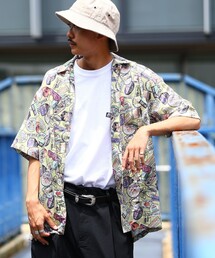 FREAK'S STORE | WEB限定 ヴィンテージライク 総柄オープンカラーシャツ(シャツ/ブラウス)