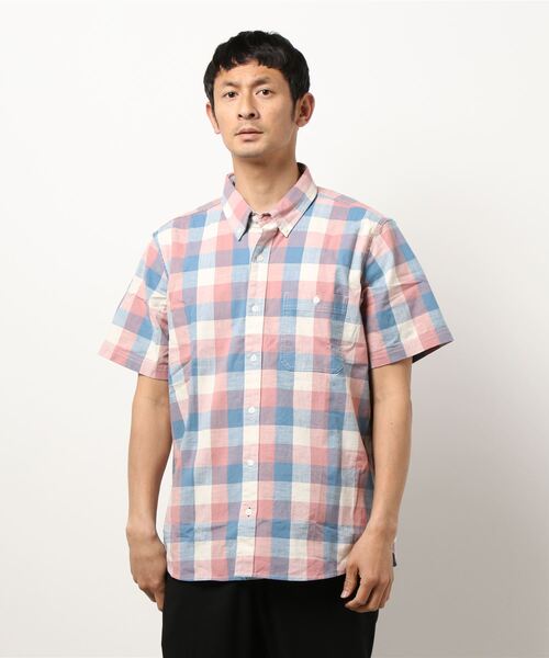 L.L.Bean(エルエルビーン)の「コンフォート・ストレッチ・シャンブレー・シャツ、トラディショナル・フィット(ゆったりフィット) 半袖 プラッド ジャパン・フィット(シャツ/ブラウス・メンズ・マルチ/ブルー系その他2/ブルー系その他/レッド系その他/ブルー系その他3/グリーン系その他・SMALL/MEDIUM/LARGE/X-LARGE/XX-LARGE)」の13枚目の写真
