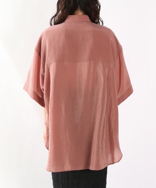 yuw（ユウ）の「シアーシャツＳＳ　951584（シャツ/ブラウス・レディース・オフホワイト/ピンク/イエロー/グリーン・FREE）」の18枚目の写真