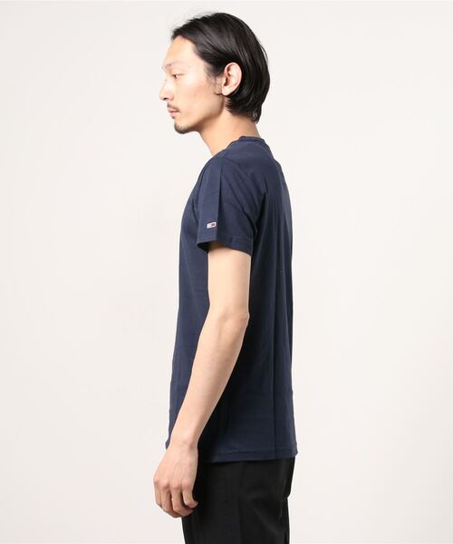 tommy jeans(トミー ジーンズ)の「TOMMY/トミージーンズ 半袖Tシャツ DM0DM07843(Tシャツ/カットソー・メンズ・ネイビー/ホワイト・M/L)」の4枚目の写真
