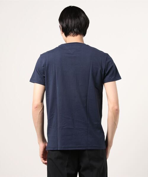tommy jeans(トミー ジーンズ)の「TOMMY/トミージーンズ 半袖Tシャツ DM0DM07843(Tシャツ/カットソー・メンズ・ネイビー/ホワイト・M/L)」の3枚目の写真