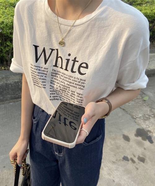 MANGROVE(マングローブ)の「カラープリントTシャツ(Tシャツ/カットソー・レディース・ホワイト/イエロー/グリーン・FREE)」の6枚目の写真