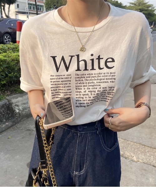 MANGROVE(マングローブ)の「カラープリントTシャツ(Tシャツ/カットソー・レディース・ホワイト/イエロー/グリーン・FREE)」の21枚目の写真