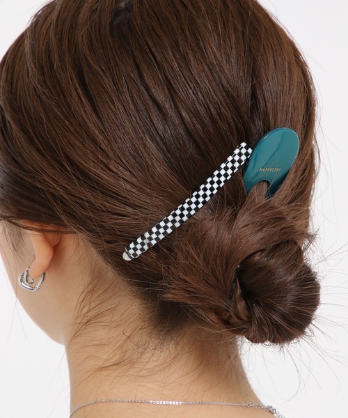 Me%(ミィパーセント)の「アセチロングピン(ヘアピン・レディース・ブラック/ダークブラウン/アイボリー/グリーン/ブラウン/オレンジ・FREE)」の17枚目の写真