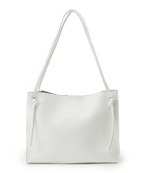 DRESKIP（ドレスキップ）の「◆ノットハンドルスクエアトート（トートバッグ・レディース・アイボリー/グリーン/イエロー・00）」の2枚目の写真