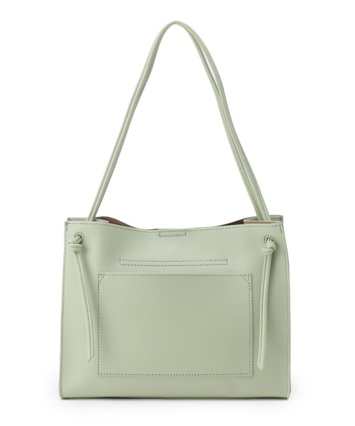 DRESKIP（ドレスキップ）の「◆ノットハンドルスクエアトート（トートバッグ・レディース・アイボリー/グリーン/イエロー・00）」の4枚目の写真