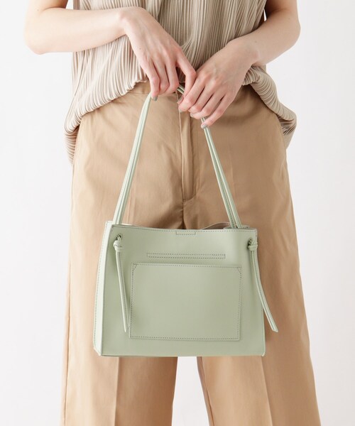 DRESKIP（ドレスキップ）の「◆ノットハンドルスクエアトート（トートバッグ・レディース・アイボリー/グリーン/イエロー・00）」の6枚目の写真