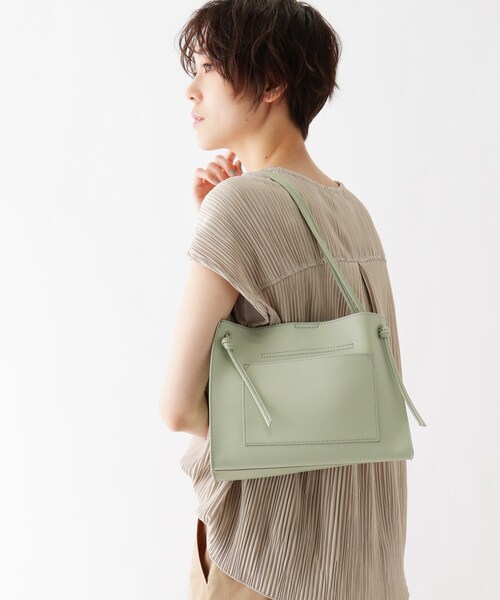 DRESKIP（ドレスキップ）の「◆ノットハンドルスクエアトート（トートバッグ・レディース・アイボリー/グリーン/イエロー・00）」の10枚目の写真