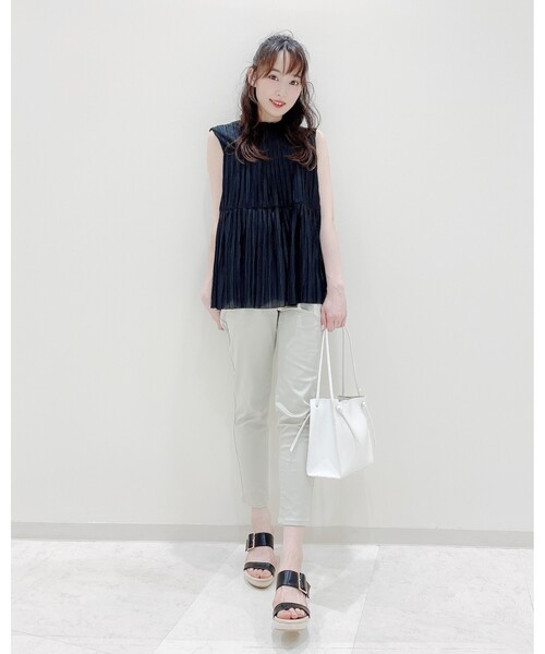 DRESKIP（ドレスキップ）の「◆ノットハンドルスクエアトート（トートバッグ・レディース・アイボリー/グリーン/イエロー・00）」の12枚目の写真