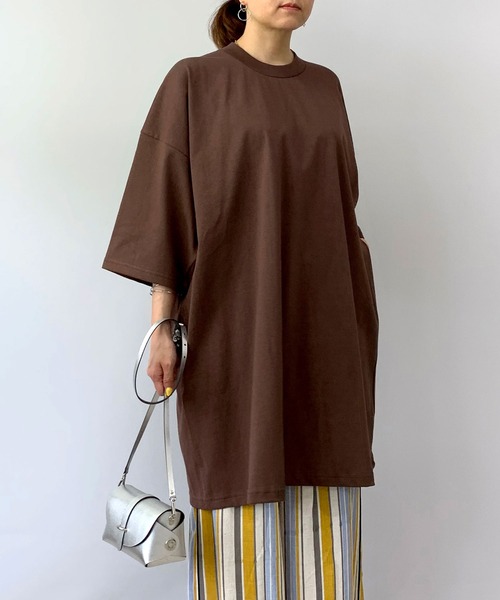 Grand PARK（グランドパーク）の「PRO CLUBヘビーウェイトTシャツ　４XL（Tシャツ/カットソー・レディース・ホワイト/ライトグレー/ブラウン/オリーブ/マスタード・FREE）」の4枚目の写真