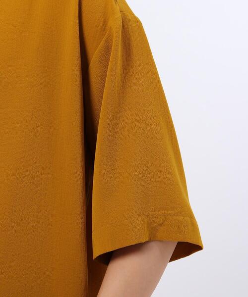 tk.TAKEO KIKUCHI（ティーケータケオキクチ）の「◆シアービッグシャツ（ユニセックスアイテム）（シャツ/ブラウス・メンズ・ブルー/マスタード/パープル系4・01/02/03）」の6枚目の写真