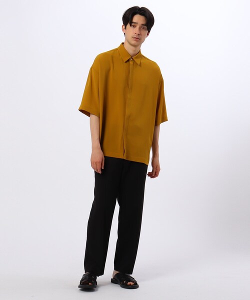 tk.TAKEO KIKUCHI（ティーケータケオキクチ）の「◆シアービッグシャツ（ユニセックスアイテム）（シャツ/ブラウス・メンズ・ブルー/マスタード/パープル系4・01/02/03）」の10枚目の写真