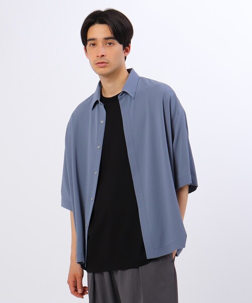 tk.TAKEO KIKUCHI（ティーケータケオキクチ）の「◆シアービッグシャツ（ユニセックスアイテム）（シャツ/ブラウス・メンズ・ブルー/マスタード/パープル系4・01/02/03）」の22枚目の写真