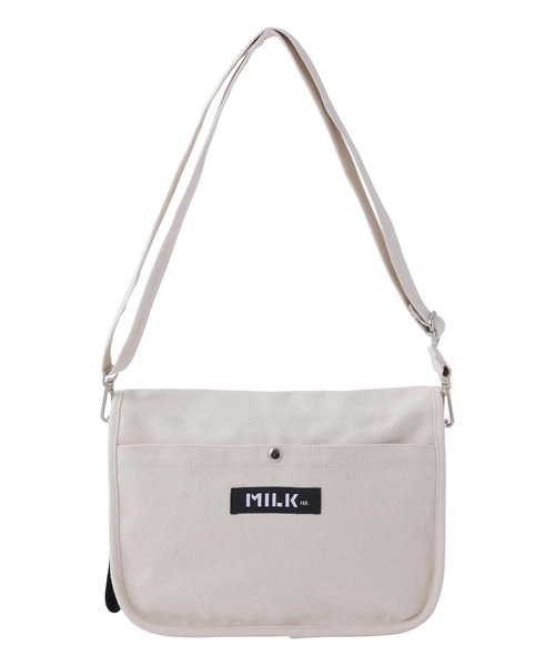 MILKFED.(ミルクフェド)の「ROUND CANVAS SHOULDERBAG(ショルダーバッグ・レディース・ベージュ/ライトピンク/ブラック/ホワイト・ONE SIZE)」の9枚目の写真