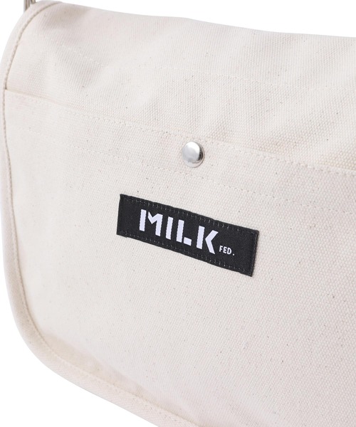 MILKFED.(ミルクフェド)の「ROUND CANVAS SHOULDERBAG(ショルダーバッグ・レディース・ベージュ/ライトピンク/ブラック/ホワイト・ONE SIZE)」の13枚目の写真