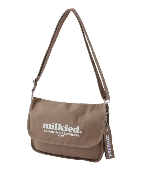 MILKFED.(ミルクフェド)の「ROUND CANVAS SHOULDERBAG(ショルダーバッグ・レディース・ベージュ/ライトピンク/ブラック/ホワイト・ONE SIZE)」の19枚目の写真