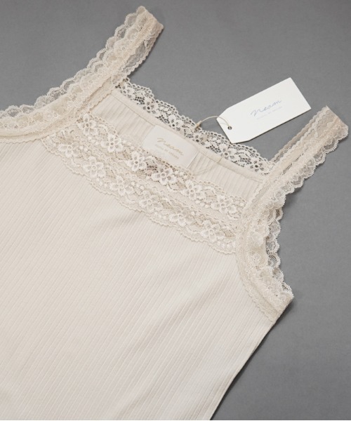 flower（フラワー）の「flower × neam コラボキャミソール（キャミソール・レディース・アイボリー・FREE）」の3枚目の写真