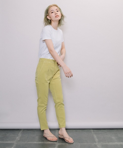 miniyu(ミニュウ)の「【NIMES】コーデュロイ・テーパードカラーパンツ(その他パンツ・レディース・グリーン・0)」の3枚目の写真