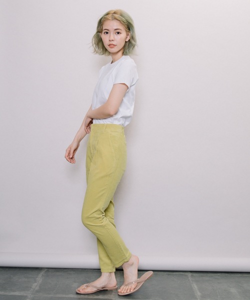 miniyu(ミニュウ)の「【NIMES】コーデュロイ・テーパードカラーパンツ(その他パンツ・レディース・グリーン・0)」の5枚目の写真