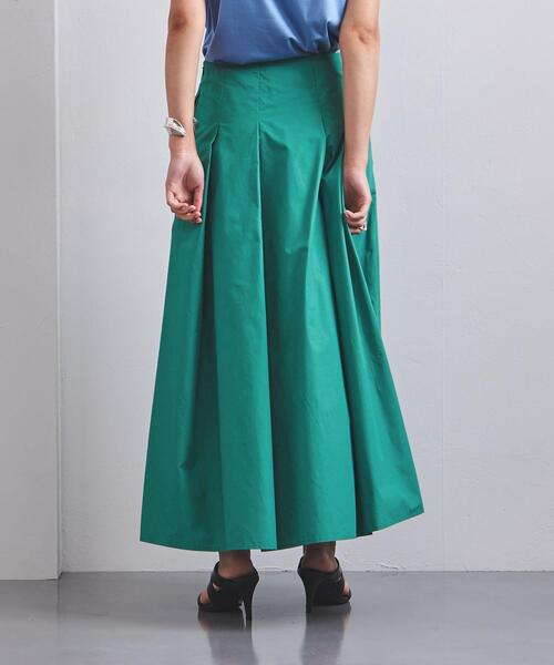 UNITED ARROWS（ユナイテッドアローズ）の「UWSC C カラー タックフレア スカート◆（スカート・レディース・ブラック/レッド/ケリー・36/38/40）」の7枚目の写真