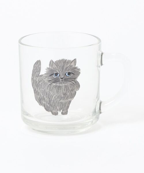 松尾ミユキ/グラスマグ/猫（グラス/マグカップ/タンブラー）｜松尾