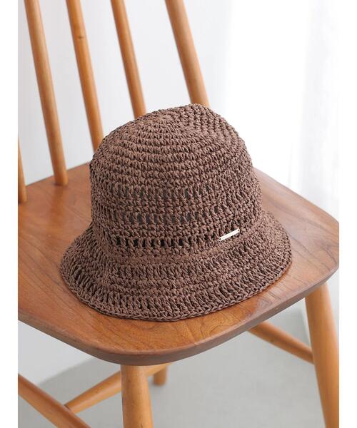 AMERICAN HOLIC（アメリカンホリック）の「ペーパー細編みハット（ニットキャップ/ビーニー・レディース・ブラウン/ナチュラル・FREE）」の19枚目の写真