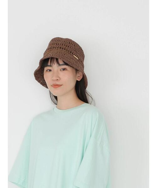 AMERICAN HOLIC（アメリカンホリック）の「ペーパー細編みハット（ニットキャップ/ビーニー・レディース・ブラウン/ナチュラル・FREE）」の17枚目の写真