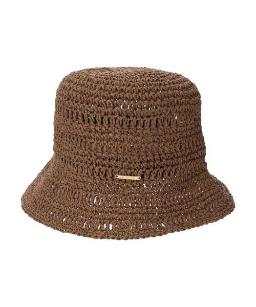 AMERICAN HOLIC（アメリカンホリック）の「ペーパー細編みハット（ニットキャップ/ビーニー・レディース・ブラウン/ナチュラル・FREE）」の15枚目の写真