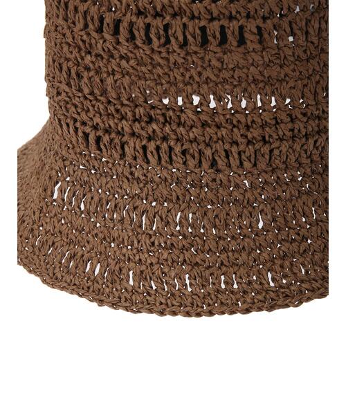 AMERICAN HOLIC（アメリカンホリック）の「ペーパー細編みハット（ニットキャップ/ビーニー・レディース・ブラウン/ナチュラル・FREE）」の13枚目の写真