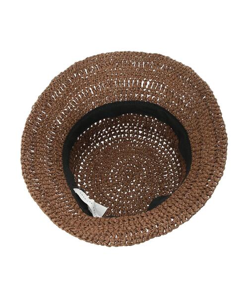 AMERICAN HOLIC（アメリカンホリック）の「ペーパー細編みハット（ニットキャップ/ビーニー・レディース・ブラウン/ナチュラル・FREE）」の11枚目の写真