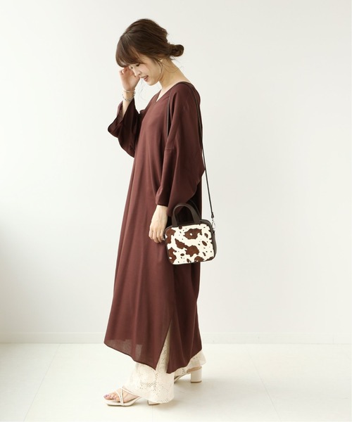 Simplicite（サンプリシテ）の「ハラコBAG◆（ショルダーバッグ・レディース・ブラック/ベージュ/ブラウン・FREE）」の7枚目の写真