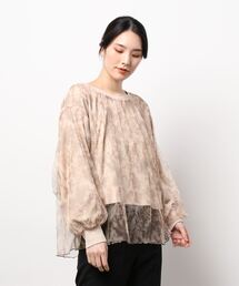 179/WG | リバーシブルチュールオーバープル(Tシャツ/カットソー)