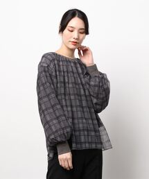 179/WG | リバーシブルチュールオーバープル(Tシャツ/カットソー)