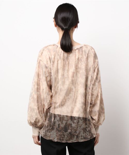 179/WG(イチナナキュウダブルジー)の「リバーシブルチュールオーバープル(Tシャツ/カットソー・レディース・ブラック/チャコールグレー/ベージュ・FREE)」の5枚目の写真