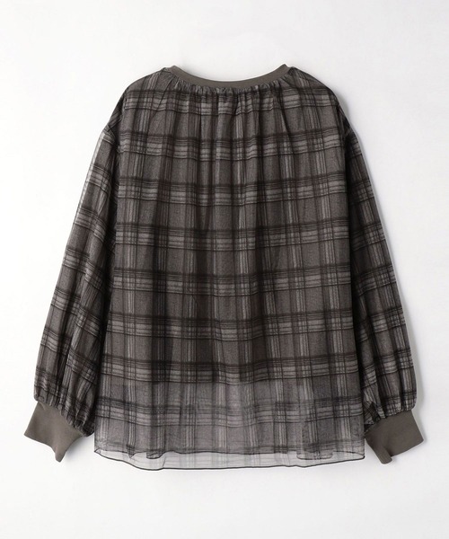 179/WG(イチナナキュウダブルジー)の「リバーシブルチュールオーバープル(Tシャツ/カットソー・レディース・ブラック/チャコールグレー/ベージュ・FREE)」の12枚目の写真