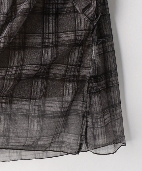 179/WG(イチナナキュウダブルジー)の「リバーシブルチュールオーバープル(Tシャツ/カットソー・レディース・ブラック/チャコールグレー/ベージュ・FREE)」の15枚目の写真