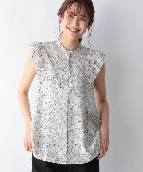GLOBAL WORK(グローバルワーク)の「フレンチフリルブラウス【MATINEE LINE】/954854(シャツ/ブラウス・レディース・ブラック/オフホワイト/グリーン系その他4・MEDIUM/LARGE)」の21枚目の写真