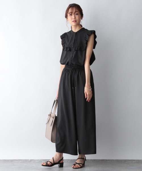GLOBAL WORK(グローバルワーク)の「フレンチフリルブラウス【MATINEE LINE】/954854(シャツ/ブラウス・レディース・ブラック/オフホワイト/グリーン系その他4・MEDIUM/LARGE)」の15枚目の写真