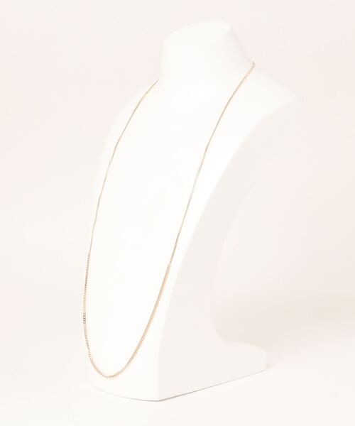 NATURAL BEAUTY BASIC（ナチュラルビューティーベーシック）の「ミックスチェーンミニマムネックレス（ネックレス・レディース・シルバー/ゴールド・ﾌﾘ-）」の3枚目の写真