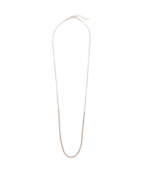 NATURAL BEAUTY BASIC（ナチュラルビューティーベーシック）の「ミックスチェーンミニマムネックレス（ネックレス・レディース・シルバー/ゴールド・ﾌﾘ-）」の9枚目の写真