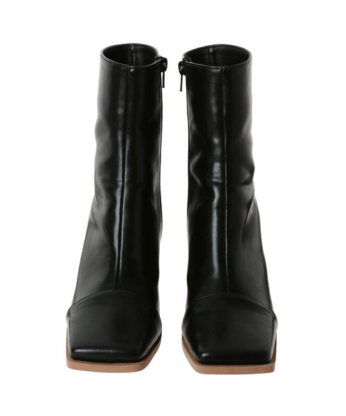 EVRIS（エヴリス）の「バイカラーデザインショートブーツ（ブーツ・レディース・ブラック/ブラウン・SMALL/MEDIUM/LARGE）」の21枚目の写真