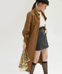 【Keeepy】volume sleeve layered design shirt dress
