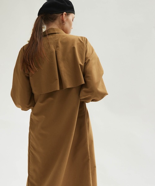 Keeepy(キーピー)の「【Keeepy】volume sleeve layered design shirt dress(シャツワンピース・レディース・ネイビー/ブラウン・FREE)」の12枚目の写真