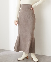 natural couture | 【WEB限定カラー有り】ハイウエストスエードマーメイドスカート Mサイズ(スカート)
